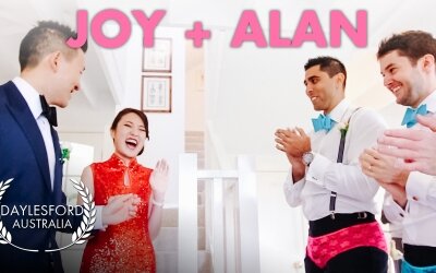 Chinese Wedding video Joy + Alan at Sault Restaurant Daylesford